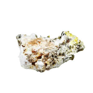 水磷鋁鉛礦共生水晶