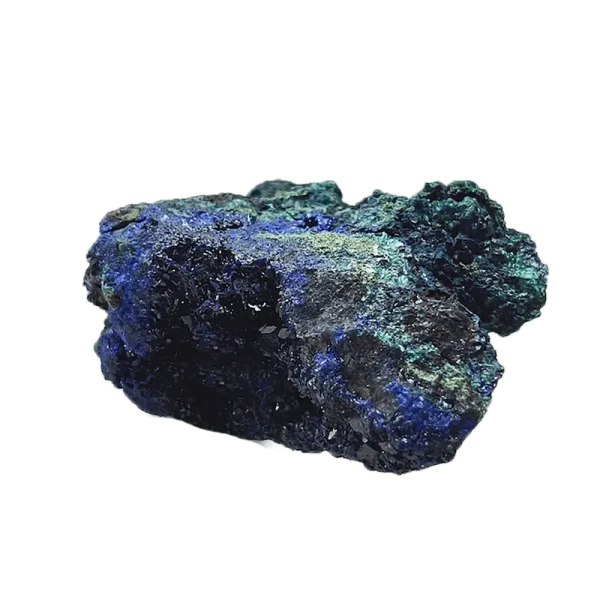 孔雀石共生藍銅礦石