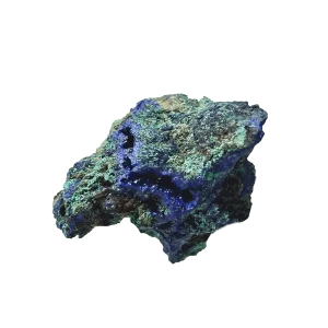 孔雀石共生藍銅礦石