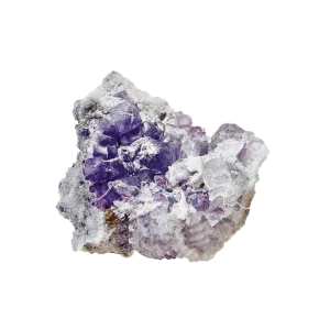 紫螢石水晶共生